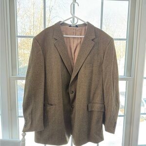 Jos. A. Bank Wool Blazer in Brown Herringbone